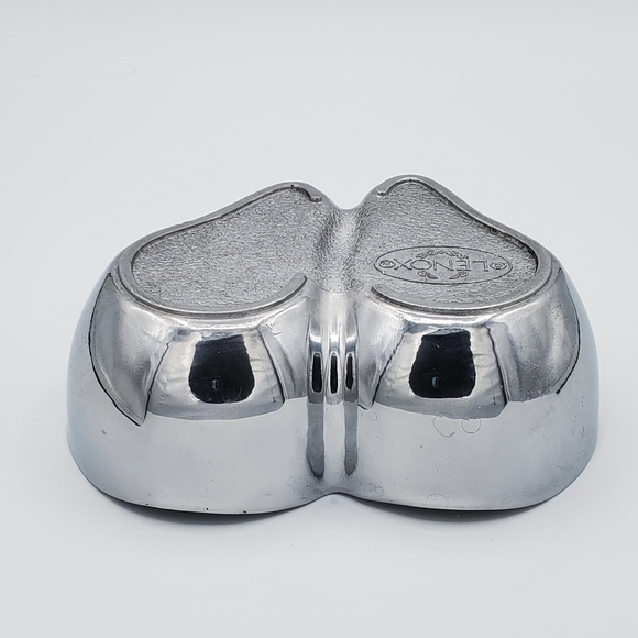 Lenox Discontinued Divided Double Pear Dish Metal - Picture 4 of 4